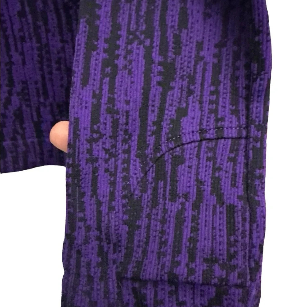 Athleta Flurry Elemental Turtleneck Size Small Purple Black Long Sleeve Layering - Picture 4 of 7